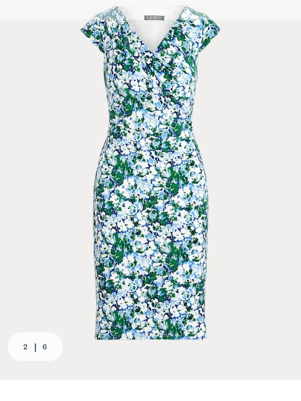 Lauren Ralph Lauren Floral Jersey Dress - EUC - Picture 2 of 8